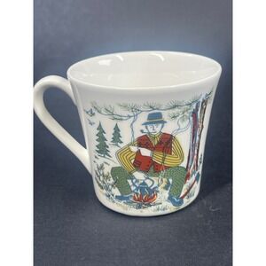 Vintage Stavangerflint Norway Kaffedoktor Mug Turi Gramstad Oliver Folk Art 6oz